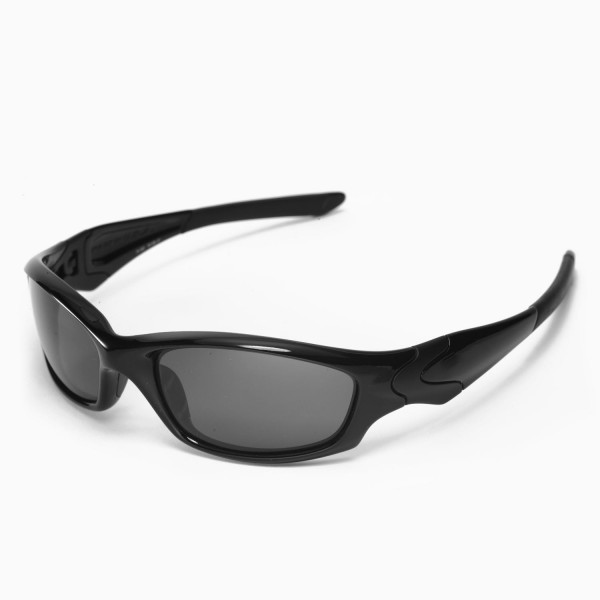 Walleva Polarized Black Replacement Lenses For Oakley Straight Jacket